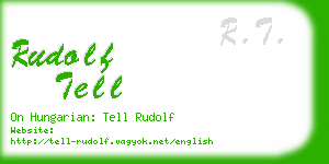 rudolf tell business card